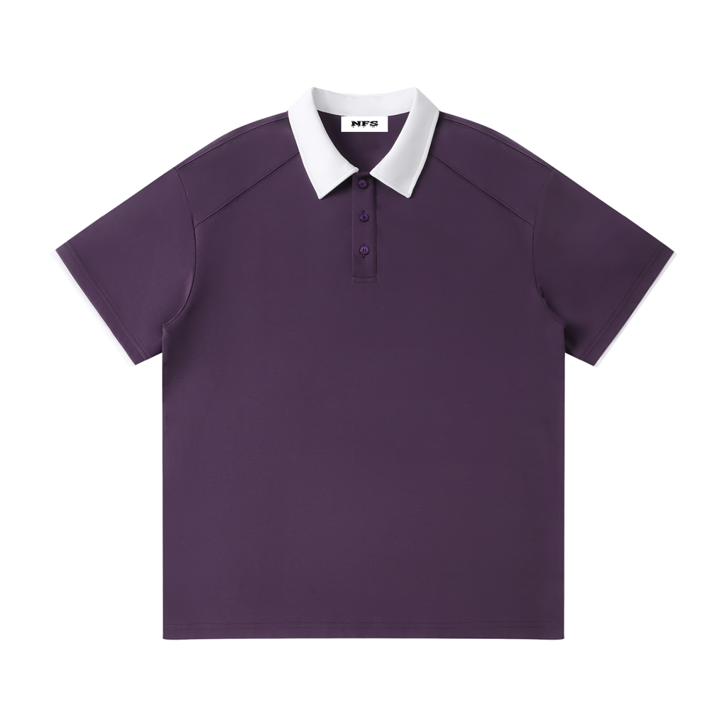 Two Tone "Droopy" Polo Shirt