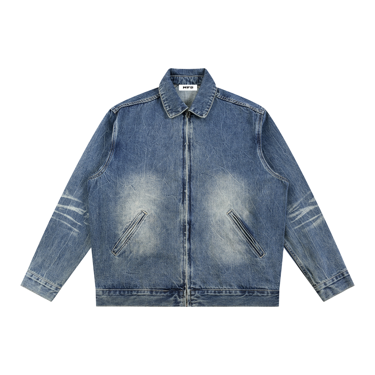 Vintage Wash "Droopy" Denim Jacket