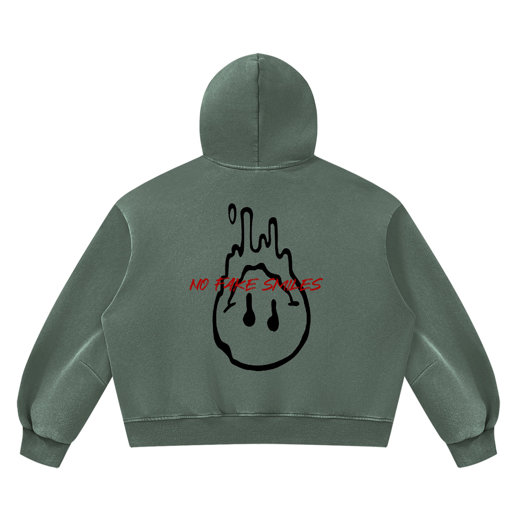 Vintage Wash Boxy "Droopy" Fleece Hoodie