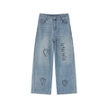Women’s Vintage Wash High Rise Wide Leg Jeans