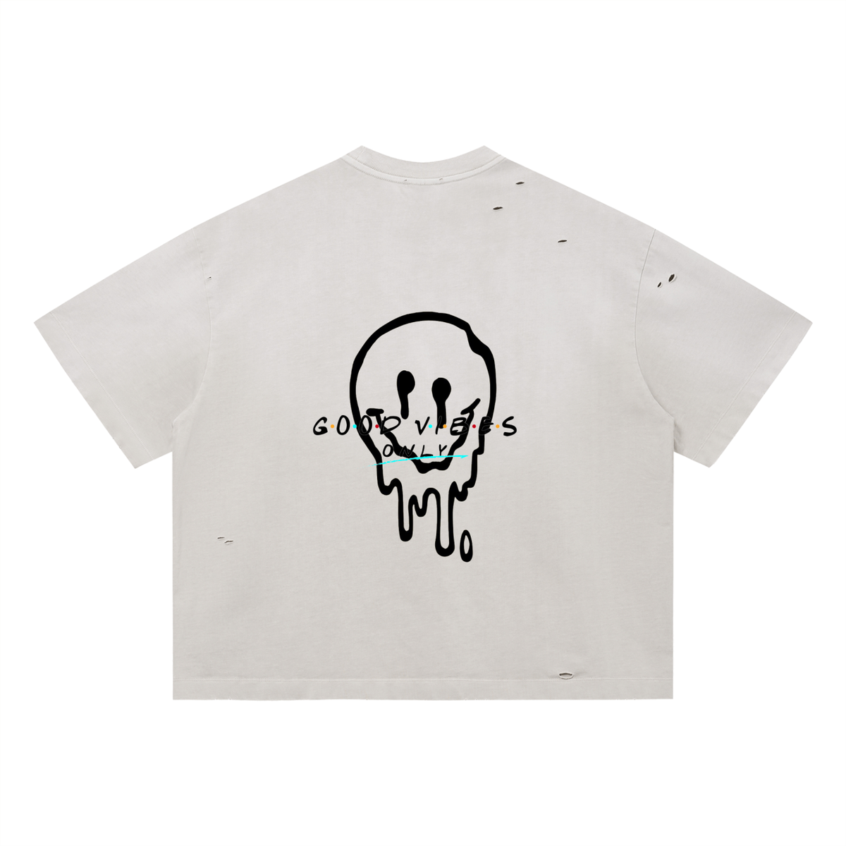 Vintage Washed Distressed Boxy Oversized T-Shirt