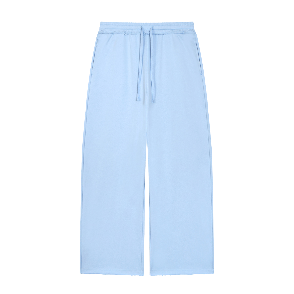 Women’s Wide Leg Raw Edge Sweatpants