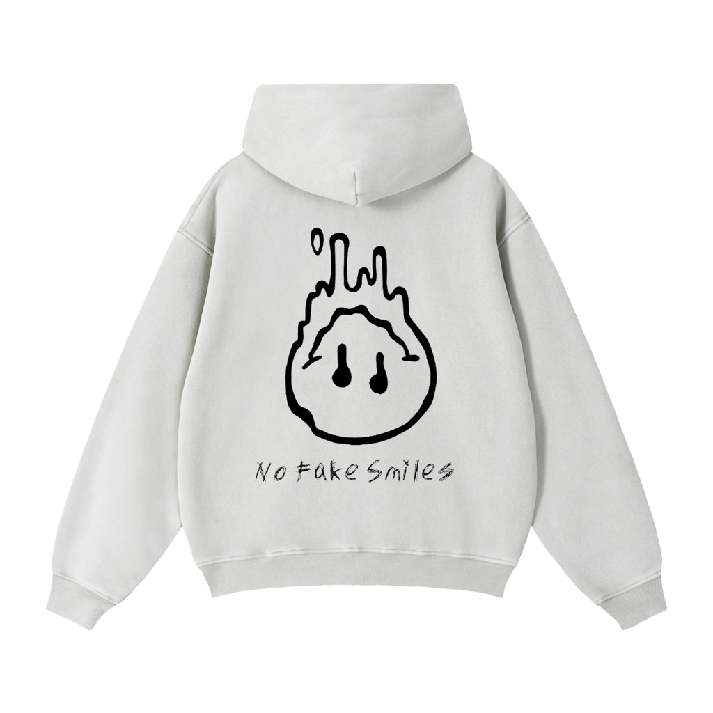 Zip-Through Boxy Fleece Hoodie