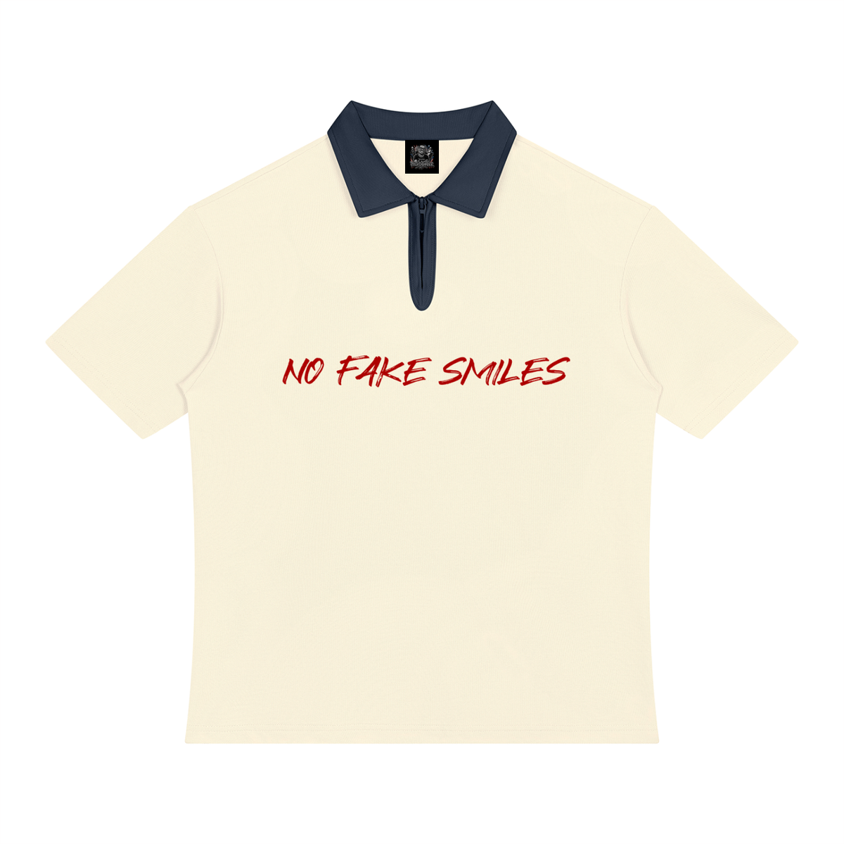 Unisex Color Block Quarter-Zip"Plain Jane" Polo Shirt
