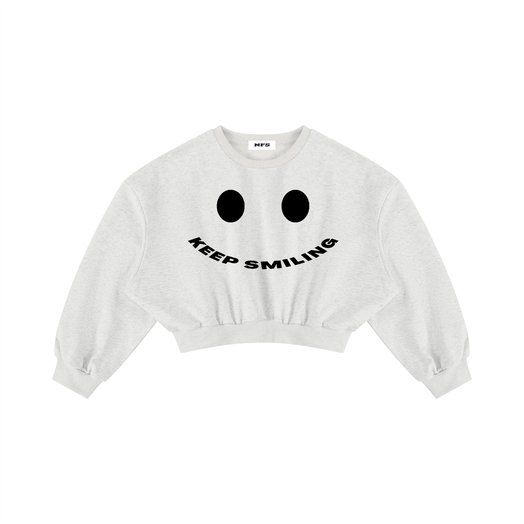 Women's Boxy Cropped Crewneck Sweatshirt