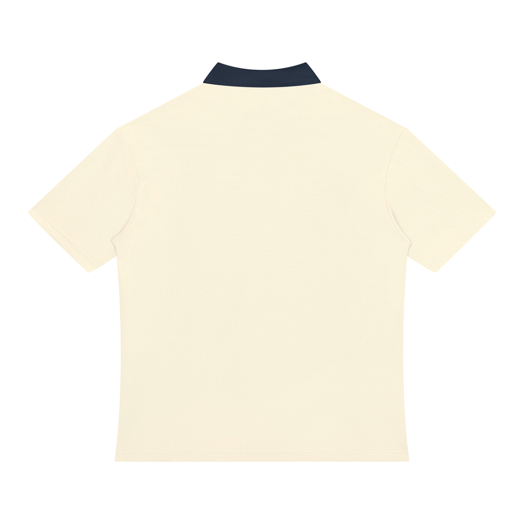 Unisex Color Block Quarter-Zip"Plain Jane" Polo Shirt