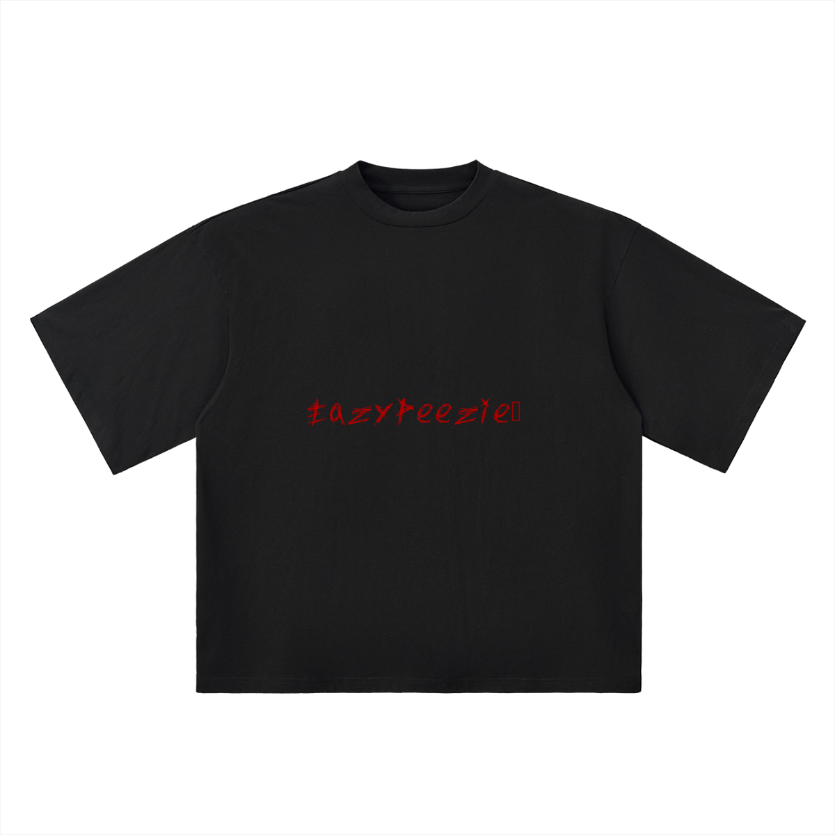 Oversized"EazyPeezie" Drop Shoulder T-Shirt