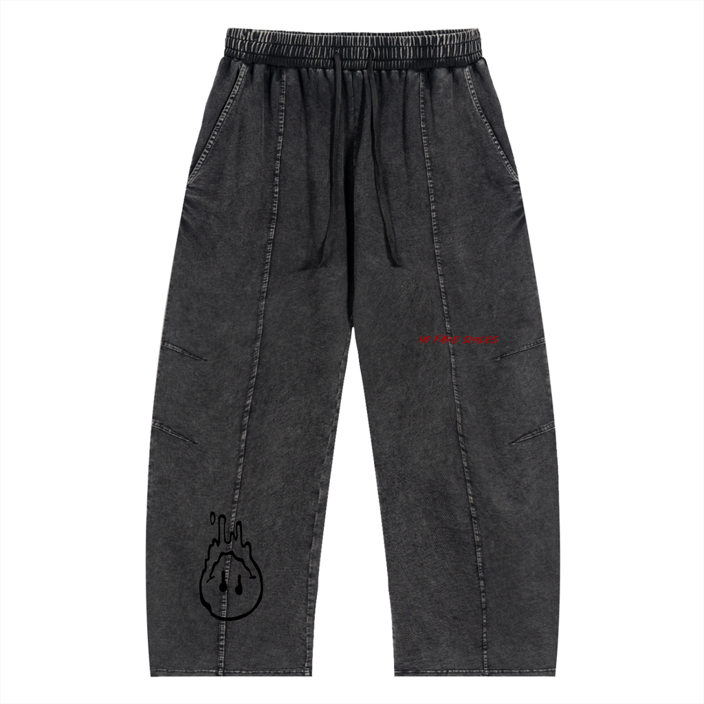 Snow Wash "Illusion "Cotton Pants