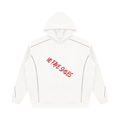 Unisex Oversized Piping Fleece Hoodie