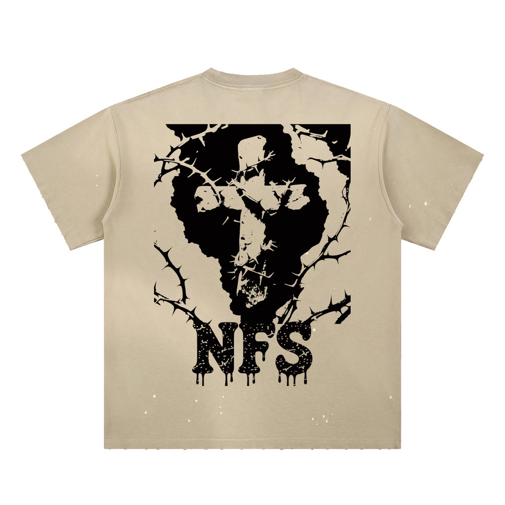 Sunfade "Cross"Paint Splatter T-Shirt