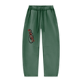 Unisex Vintage Wash Barrel Leg Fleece Sweatpants