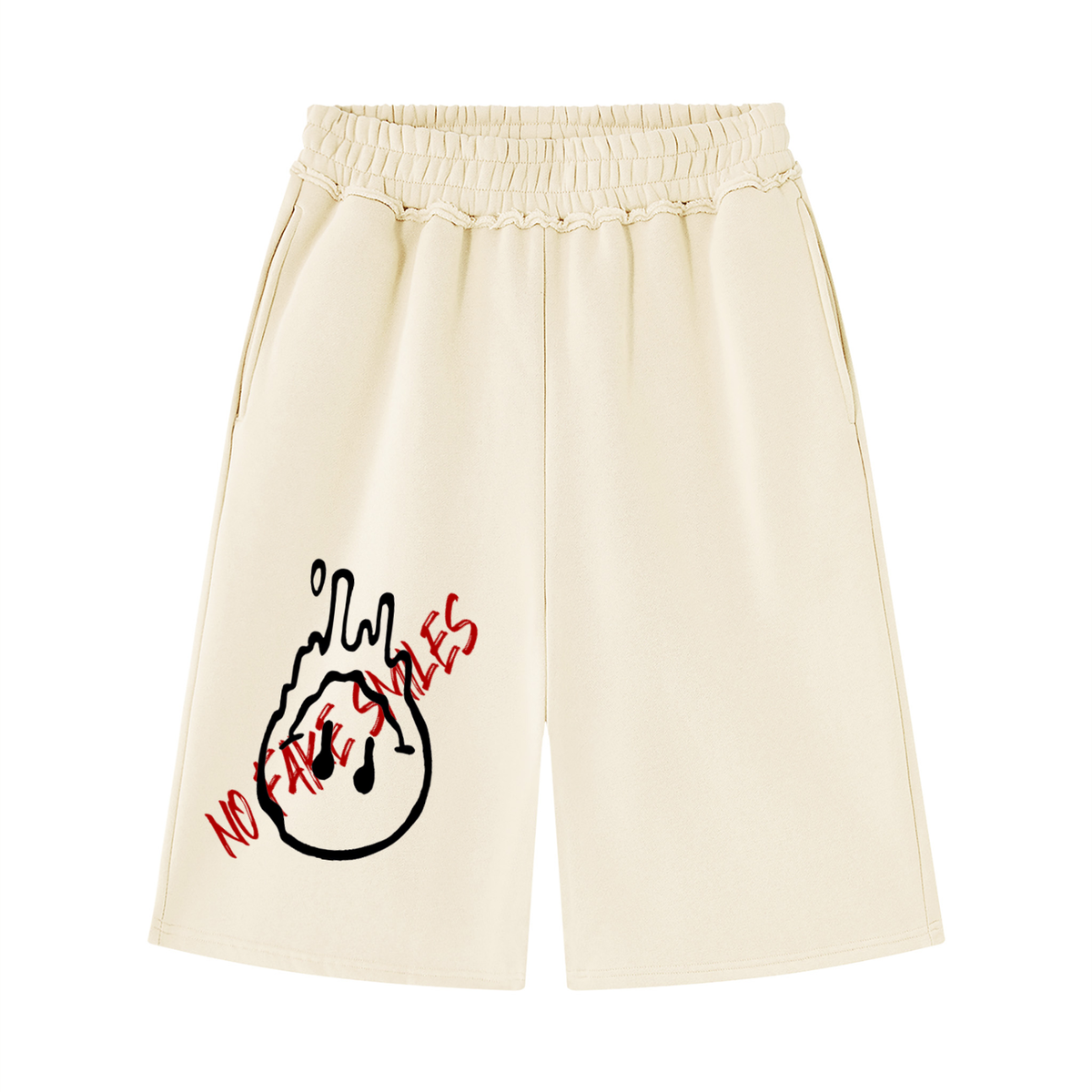 Raw Edge Fleece"Droopy" Shorts
