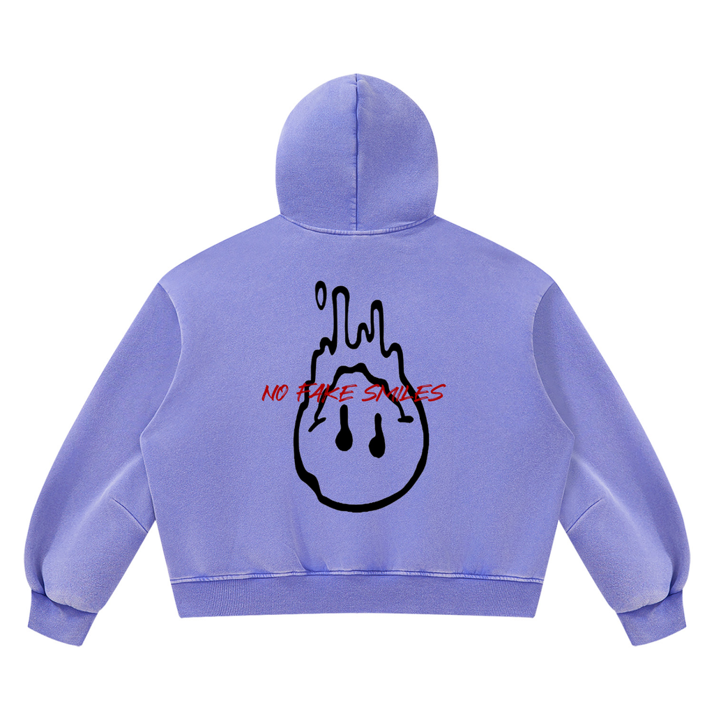 Vintage Wash Boxy "Droopy" Fleece Hoodie