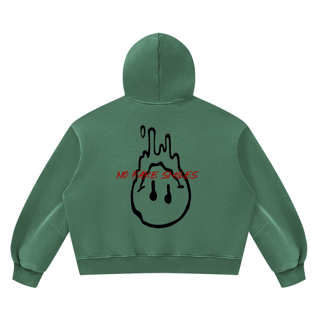 Vintage Wash Boxy "Droopy" Fleece Hoodie