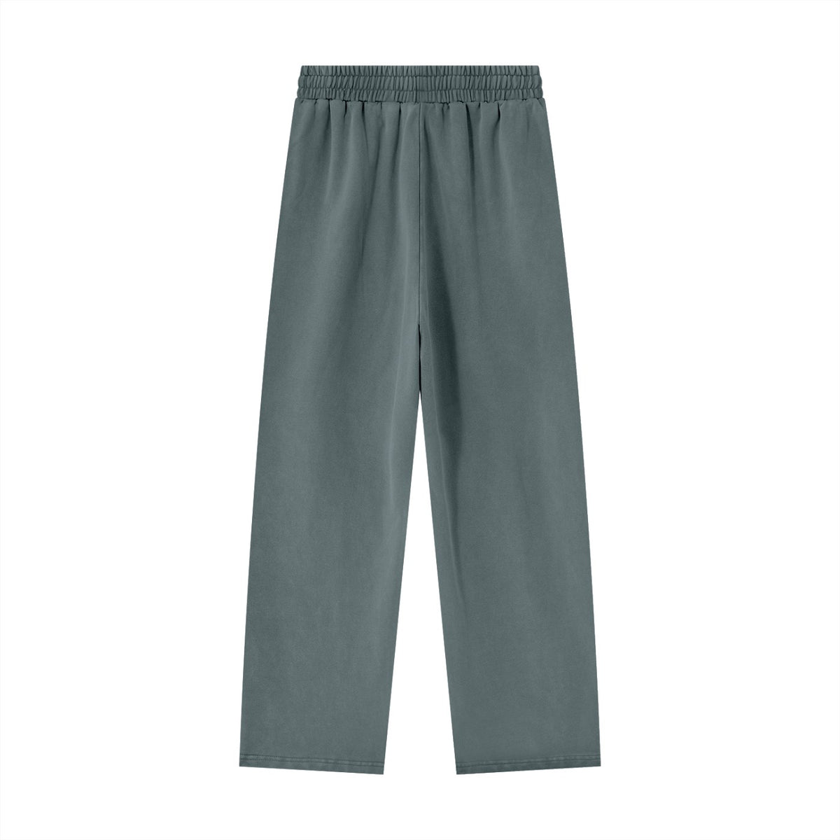 No Fake Smiles heavyweight cotton sweatpants in a vintage washed grey with an elastic drawstring waist.